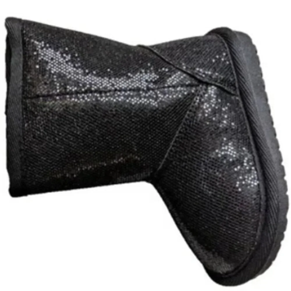 The Children's Place Winter Boot Toddler Girls Sequin Chalet Black Lined 7 - Picture 4 of 5